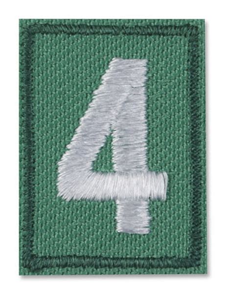 Girl Scouts Of The Usa Jrcdtsramb Uniform Troop Numerals Girl