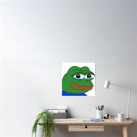 Pepega Twitch Emote Poster For Sale By Renukabrc Redbubble