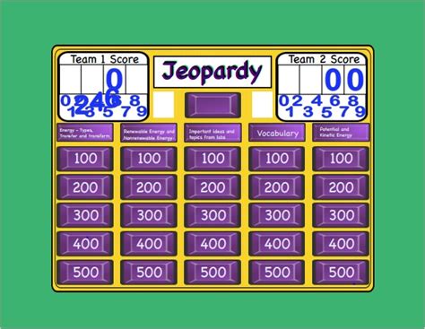 10 Sample Blank Jeopardy Templates To Download Sample Templates