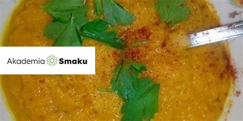 Zupa krem marchewkowy z natką pietruszki Akademia Smaku