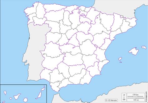 España Mapa Gratuito Mapa Mudo Gratuito Mapa En Blanco Gratuito