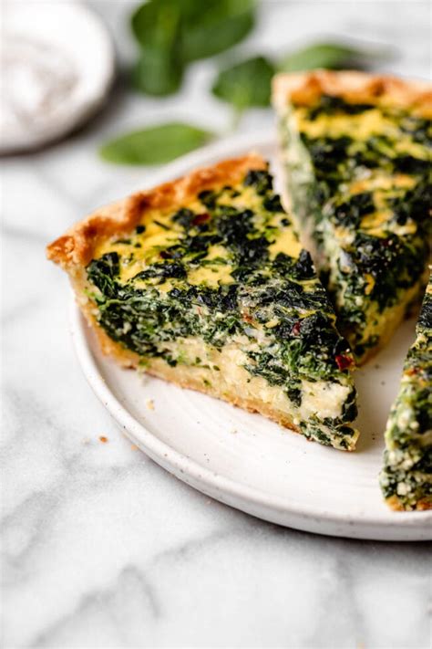 Best Spinach Quiche Easy Two Peas Their Pod