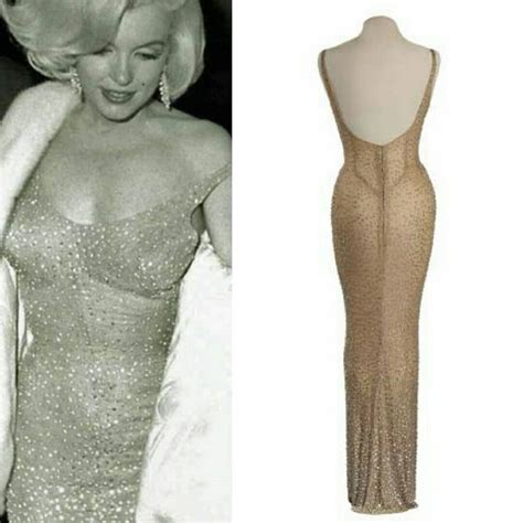 Happy Birthday Mr President Dress Worn By Marilyn Monroe Embelished