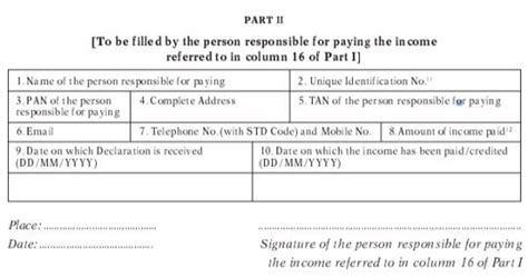 Submit Form 15g For Epf Withdrawal Online Tds Sample Filled Form 15g