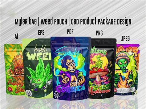 A Unique Cannabis Packaging Mylar Bagweed Pouch Cbd Package Design