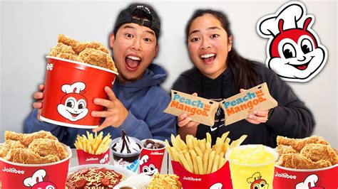 Jollibee Is So Underrated Spicy Chickenjoy Adobo Rice Mukbang Youtube