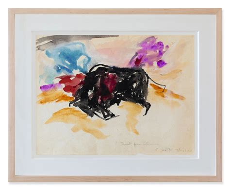 Elaine De Kooning Untitled Bull Contemporary Curated Sothebys