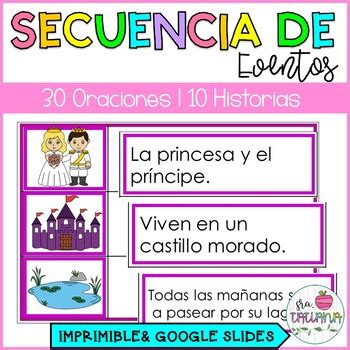 Sequence Of Events Task Cards In Spanish Secuencia De Eventos Comprension