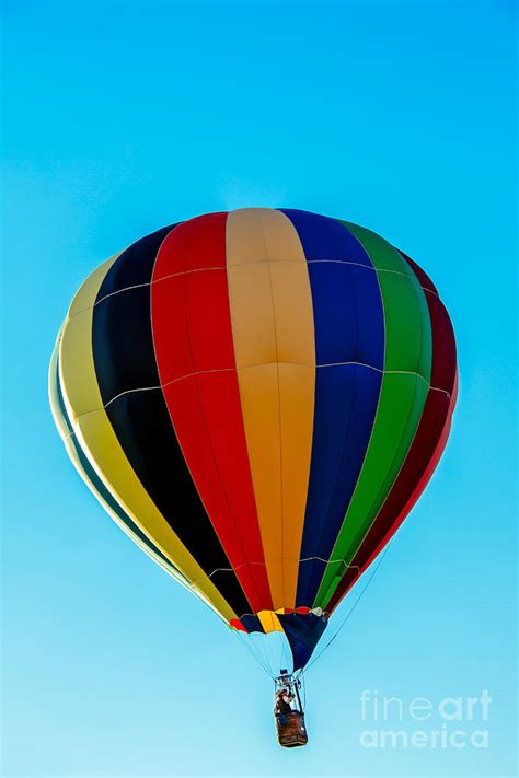 Multi Striped Hot Air Balloon Photograph By Robert Bales Fine Art America