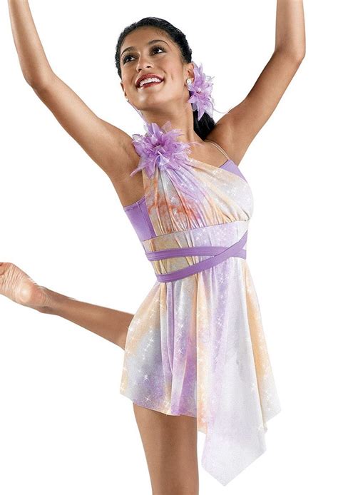 Mesh Tie Dye Glittered Dress Weissman Costumes Платья Танцевальные костюмы Костюмы для танцев