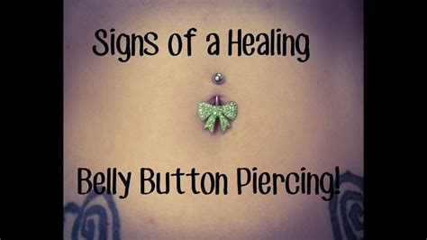 Signs Of A Healing Belly Button Piercing YouTube