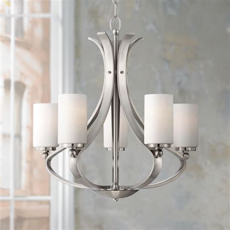 Possini Euro Kadence 5-Light 23 1/4"W Nickel Chandelier - #5X621