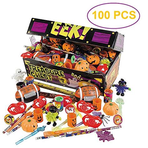 Buy Jumbo Halloween Treasure Chest Toy Assortment Halloween Treats And Toys In Spooky Cardboard