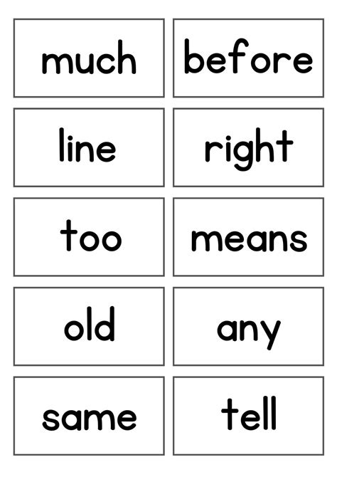 Frys Second 100 Sight Words Printable Flashcards Etsy