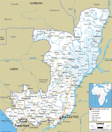Detailed Clear Large Road Map Of Congo Ezilon Maps