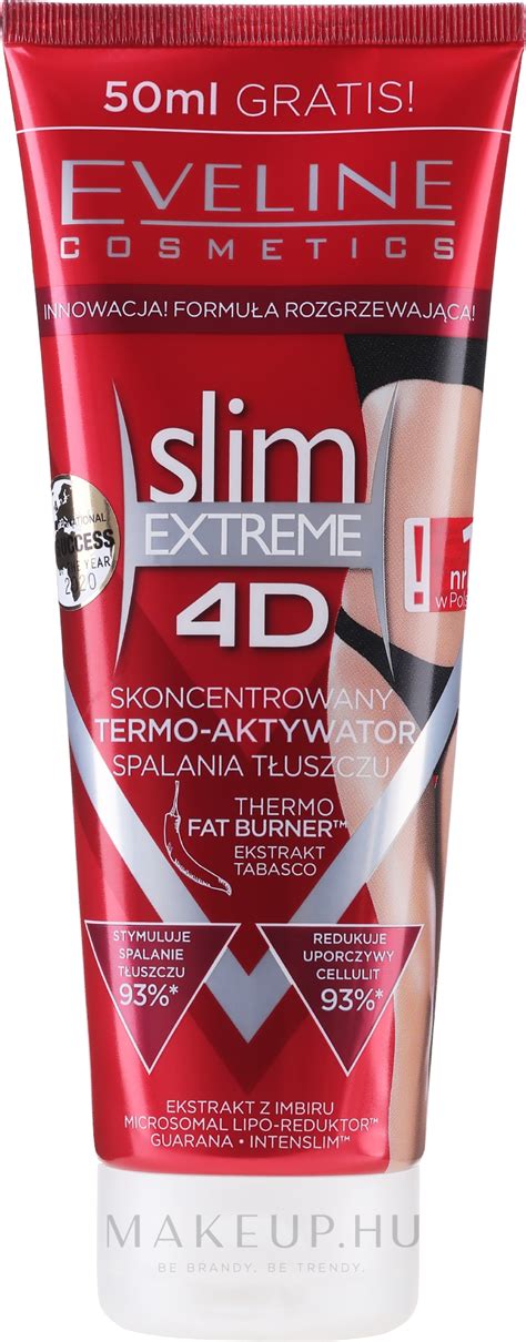 eveline cosmetics slim extreme 4d thermo fat burner alakformáló thermo aktív gél makeup hu