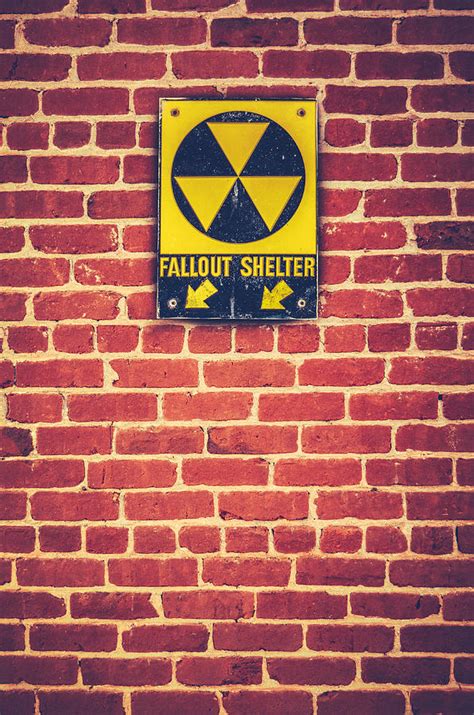 Nuclear Fallout Shelter Sign Photograph By Mr Doomits