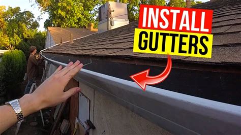 So how do you do this? How To Install & Pitch Rain Gutters -Jonny DIY - YouTube