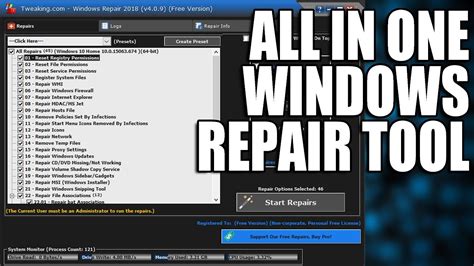 Windows Repair Tool All In One FREE Repair Program FIX Windows Errors YouTube