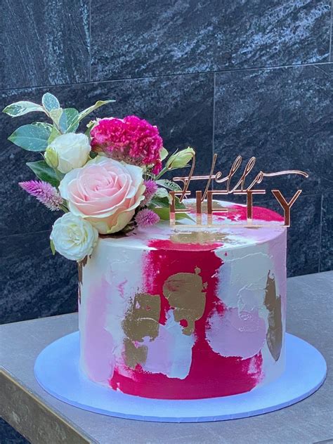 Birthday Cake For Women Simple Elegant Birthday Cakes Pink Birthday Cakes Custom Birthday