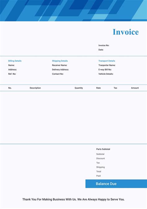 Download Free Printable Invoice Templates In Pdf Invoiceowl Fillable