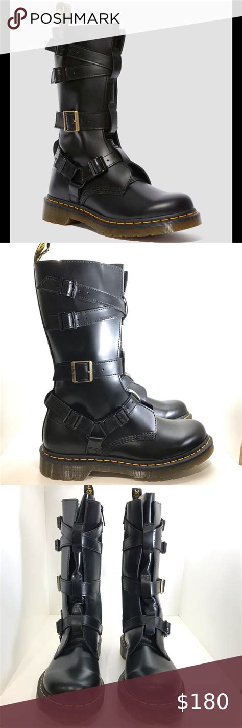 new dr martens blake tall leather buckle boots in 2020 buckle boots boots leather buckle