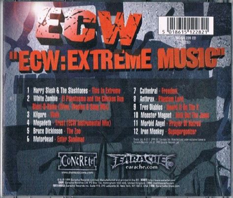 Ecw Extreme Music Cd 1999 European Version