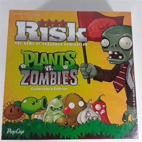 Risk Plants Vs Zombies Collectors Edition Board Game Popcap New