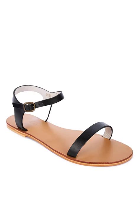 Buy Carmelletes Flat Leather Sandals 2024 Online Zalora Philippines