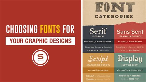 What Typefaces Or Fonts To Choose For Your Graphic Designs Youtube