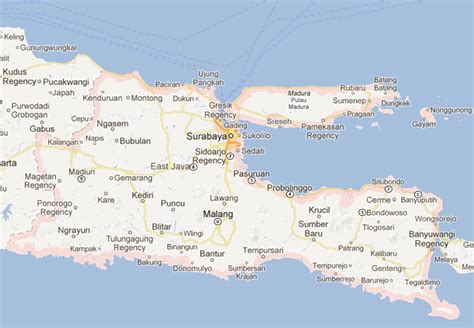 Indonesia Map Jawa Timur