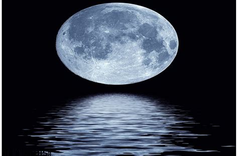 Full Moon Over Water Wall Mural