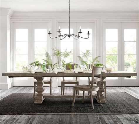 Deciding on the best black wash banks extending dining tables for your dining room is a subject of style and really should match the design of your dining room. Banks Extending Dining Table, Gray Wash | Pottery barn ...