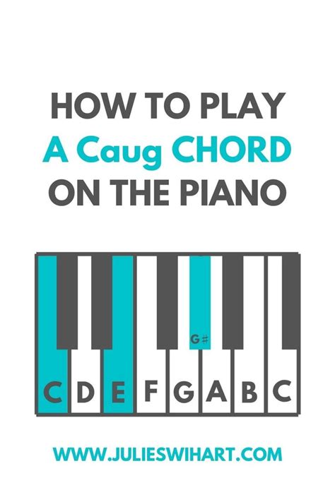 How To Play A Caug Chord On The Piano Piano Piano Chords Chart