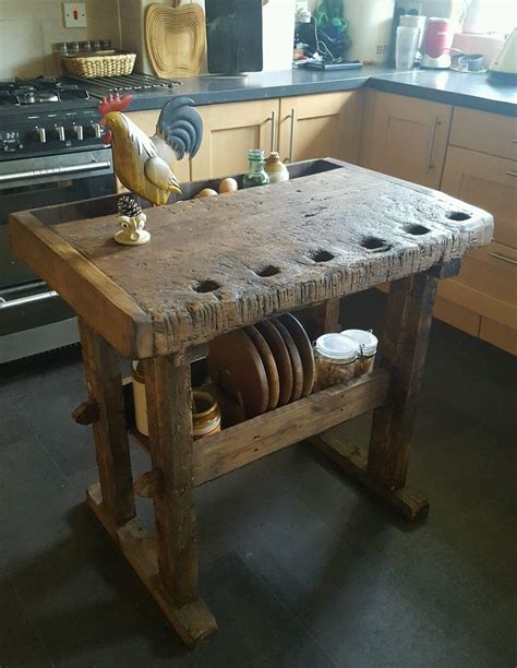Find antique kitchen island in buy & sell | buy and sell new and used items near you in ontario. Rustic workbench table butchers block kitchen island rusic ...