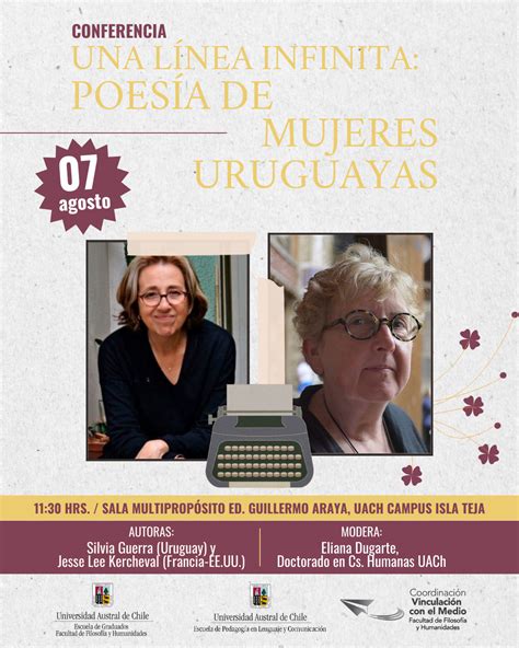 Conferencia Una Línea Infinita Poesía De Mujeres Uruguayas