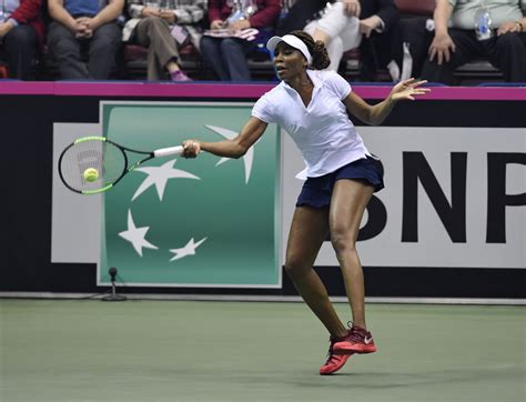 Venus Williams Earns Th Fed Cup Win In Th Singles Match As Us