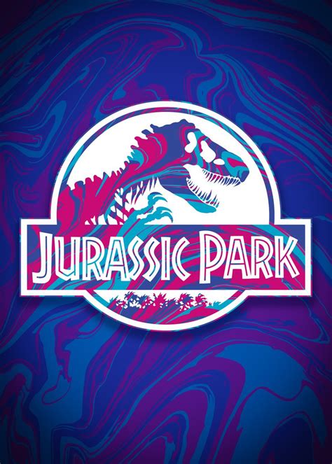 Jurassic Park Logo 14 Poster Picture Metal Print Paint By Jurassic World Displate