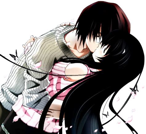 Romantic Kiss Anime Couple Clip Art Library