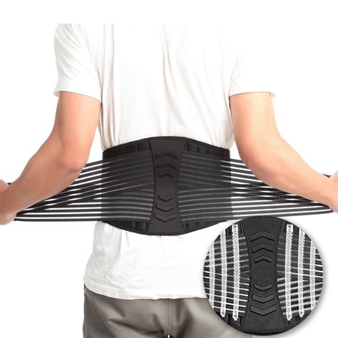 Cfr Back Brace Lumbar Support Belt With Dual Adjustable Straps Provides
