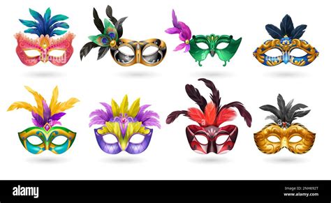 Máscaras de carnaval venecianas de las señoras Máscaras de ojos