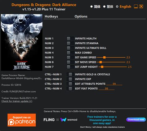 Dungeons Dragons Dark Alliance Trainer Dungeons And Dragons Dark