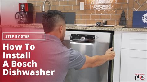 How To Install A Bosch Dishwasher Installation Youtube