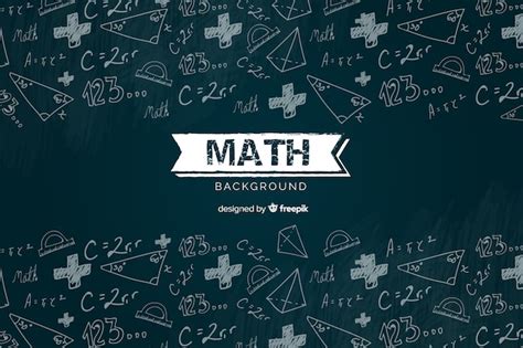 Premium Vector Realistic Math Chalkboard Background