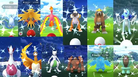 Shiny Legendaries Only Part 1 Pokemongo Shiny Encounter Compilation