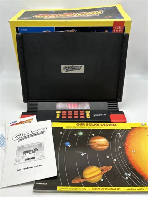 Vintage Geosafari Electronic Learning Game Ei 8865 With 2 X 20 Lesson