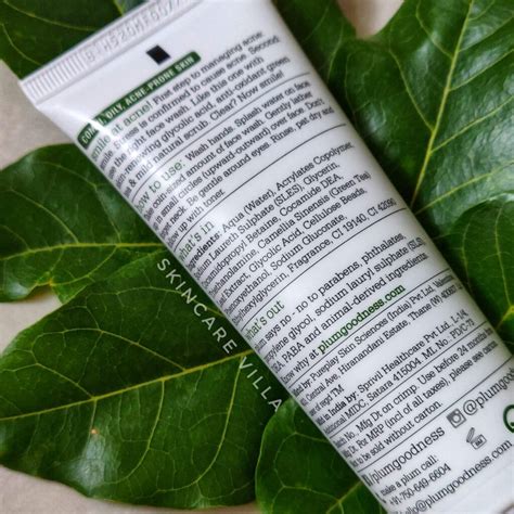 Plum Green Tea Face Wash Review Skincare Villa