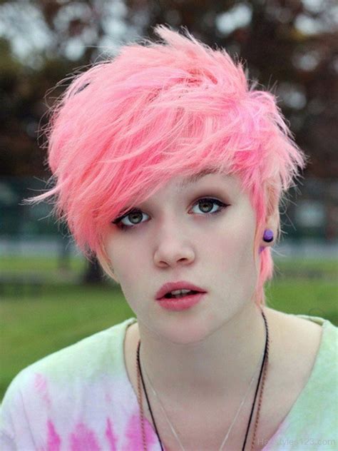 Pastel Pink Short Hair
