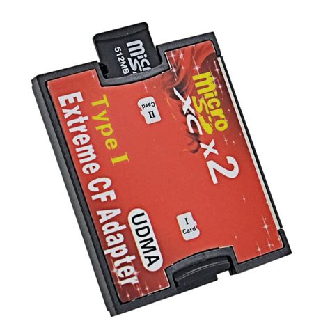 Red Slot Micro Sd Sdhc Sdxc Tf To Cf Adapter Hight Quality Micro Sd To