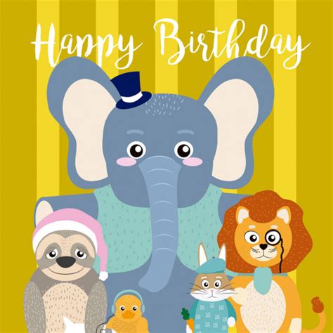 Pictures Funny Animal Birthday Wishes Happy Birthday Card Cartoon